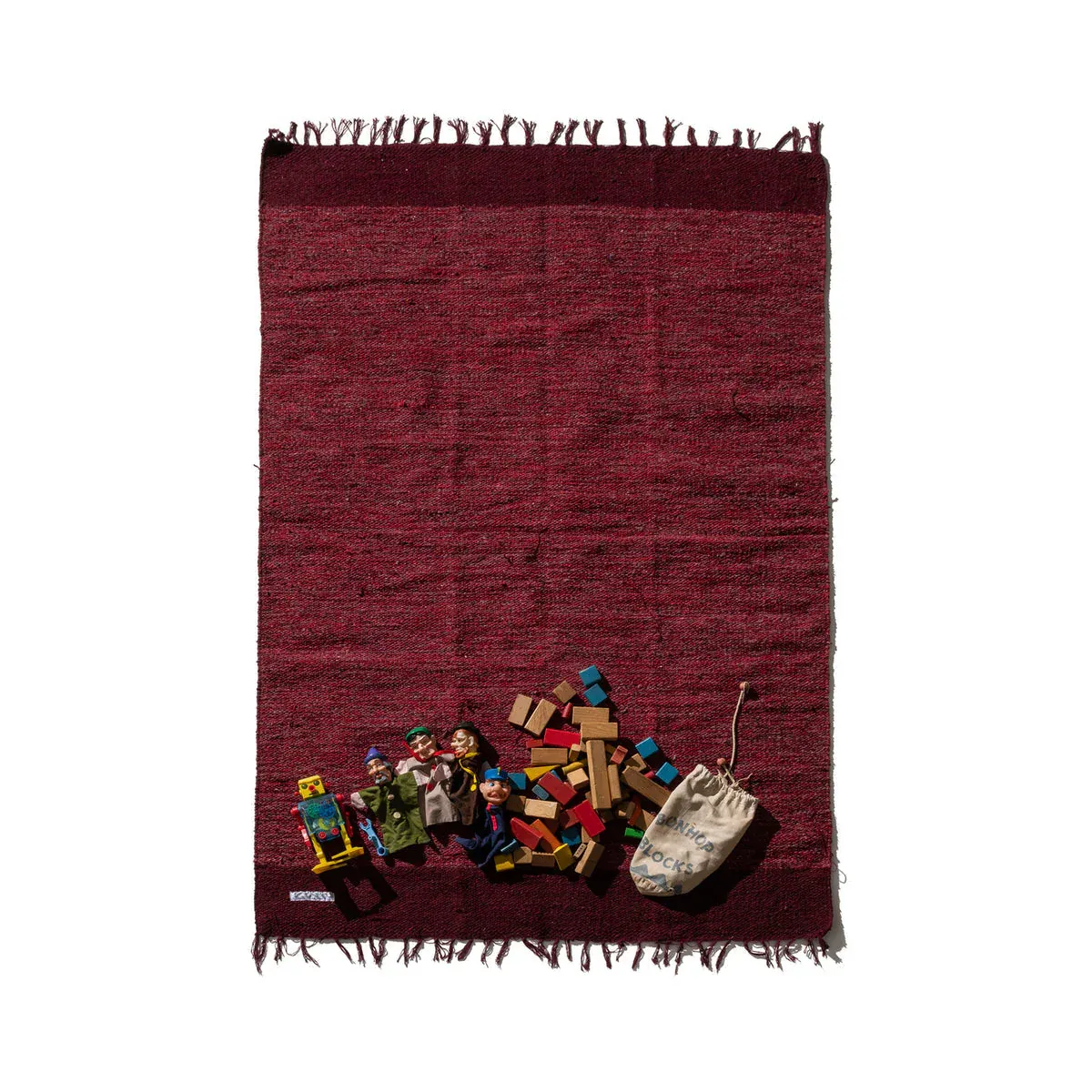 Handloomed Recycle Yarn Rug - Image 7