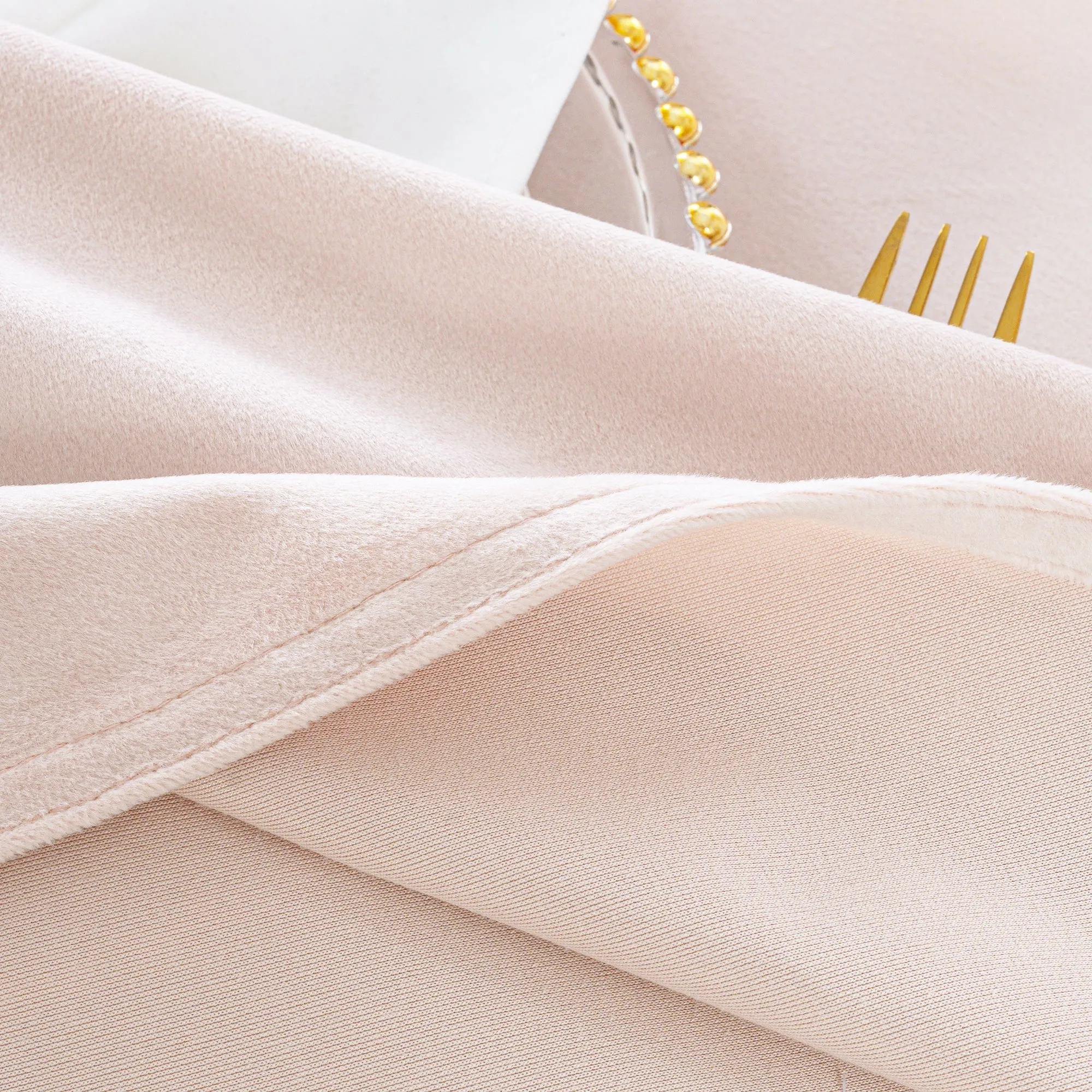 20″x20″ Holland Velvet Napkins – Blush Pink/Rose Gold (10pcs/pk)