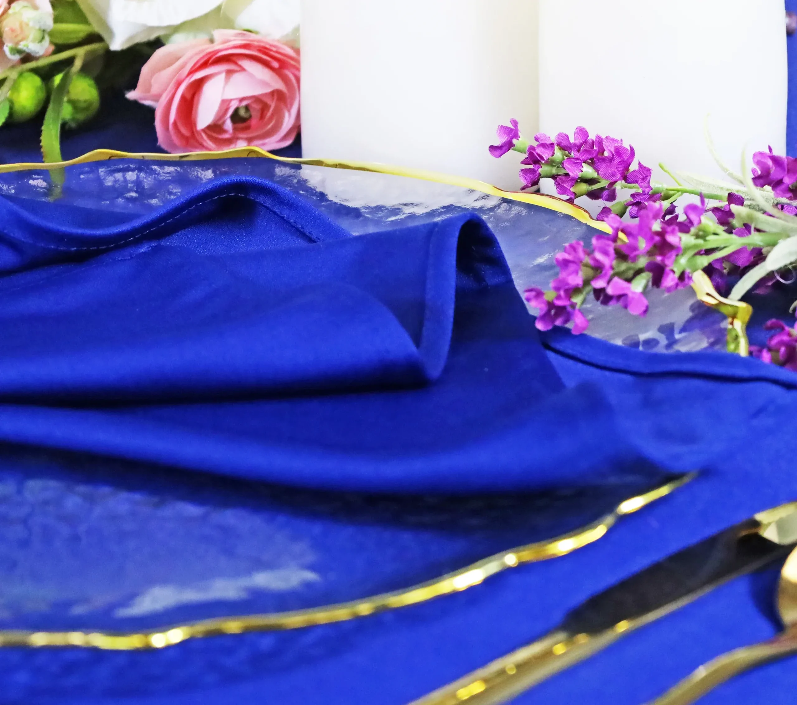 12 ft x 10 ft Scuba (Wrinkle-Free) (240 GSM) Event Backdrop Curtain Drape Panel – Royal Blue (1pc)