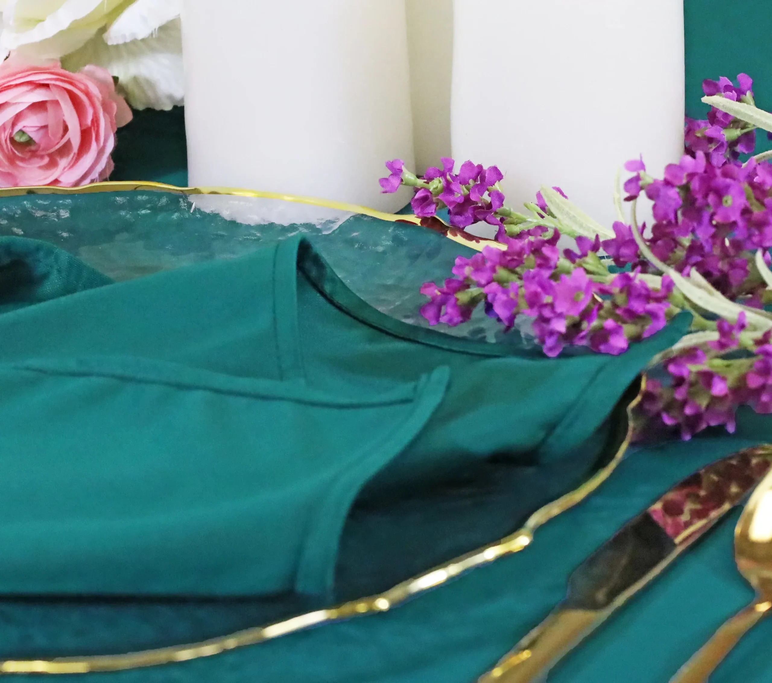 14 ft x 5 ft Scuba (Wrinkle-Free) (240 GSM) Event Backdrop Curtain Drape Panel – Oasis (1pc)