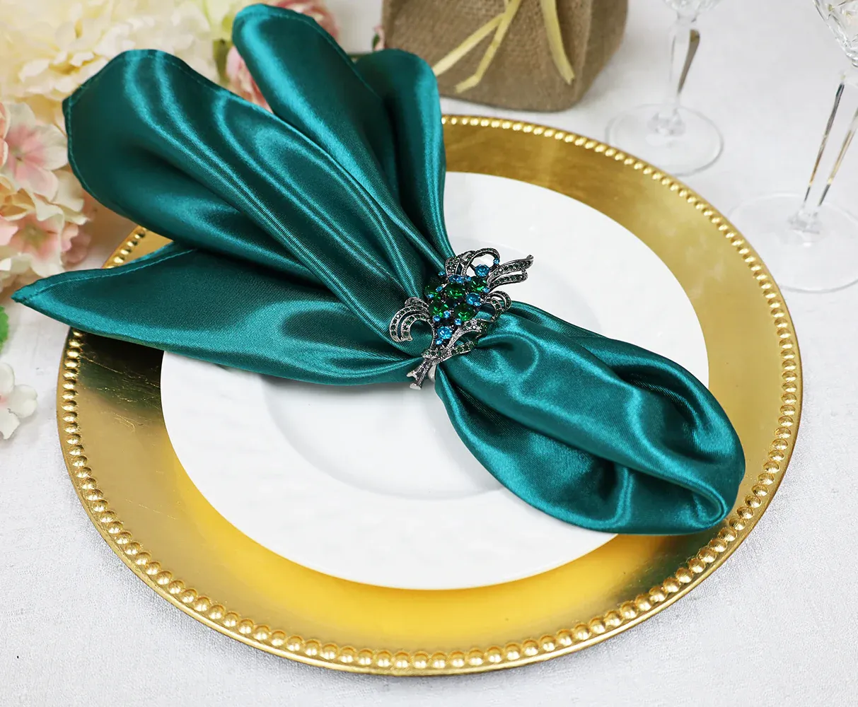 20"x20" Heavy Duty Satin Napkins - Oasis 71958(10pcs/pk)