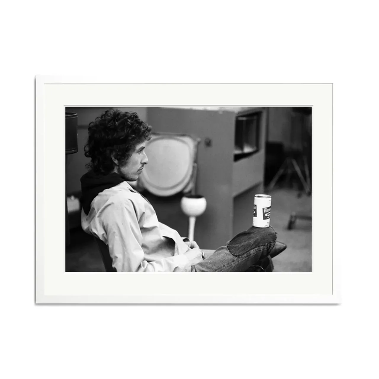 Bob Dylan At Atlantic Studios Framed Print