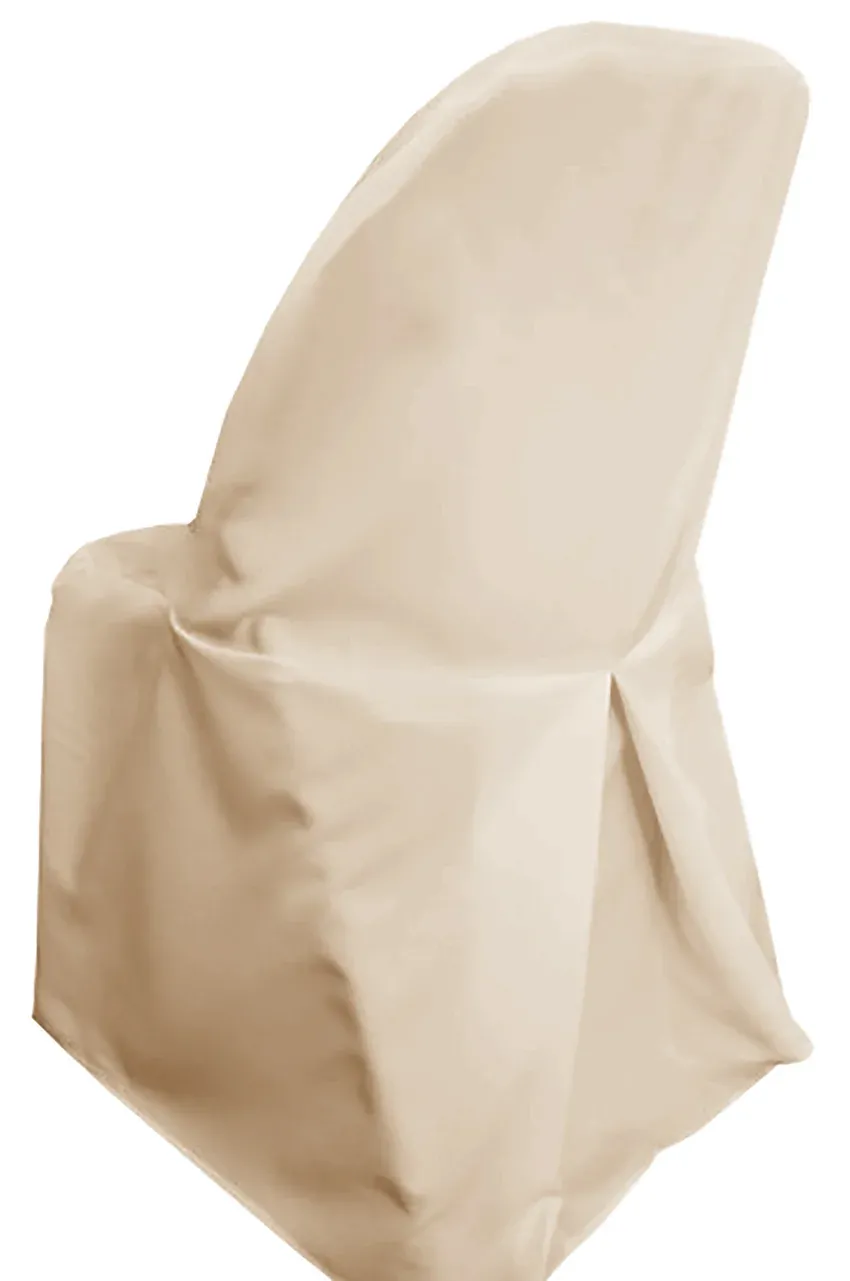 Polyester (220 GSM) Folding Chair Cover – Champagne (1pc)